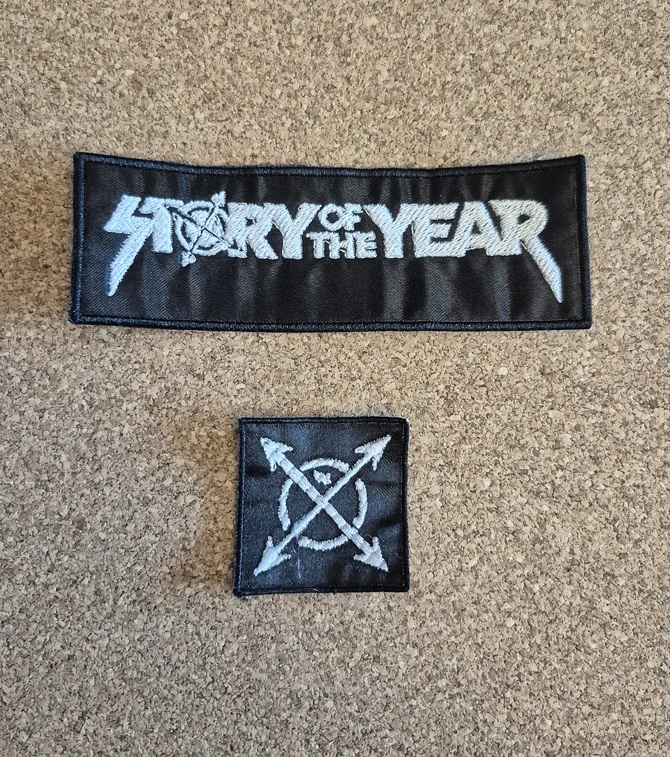 Story of the Year Duo Pack: Logo Patch + Compact Symbol Patch (Sew-On) 1