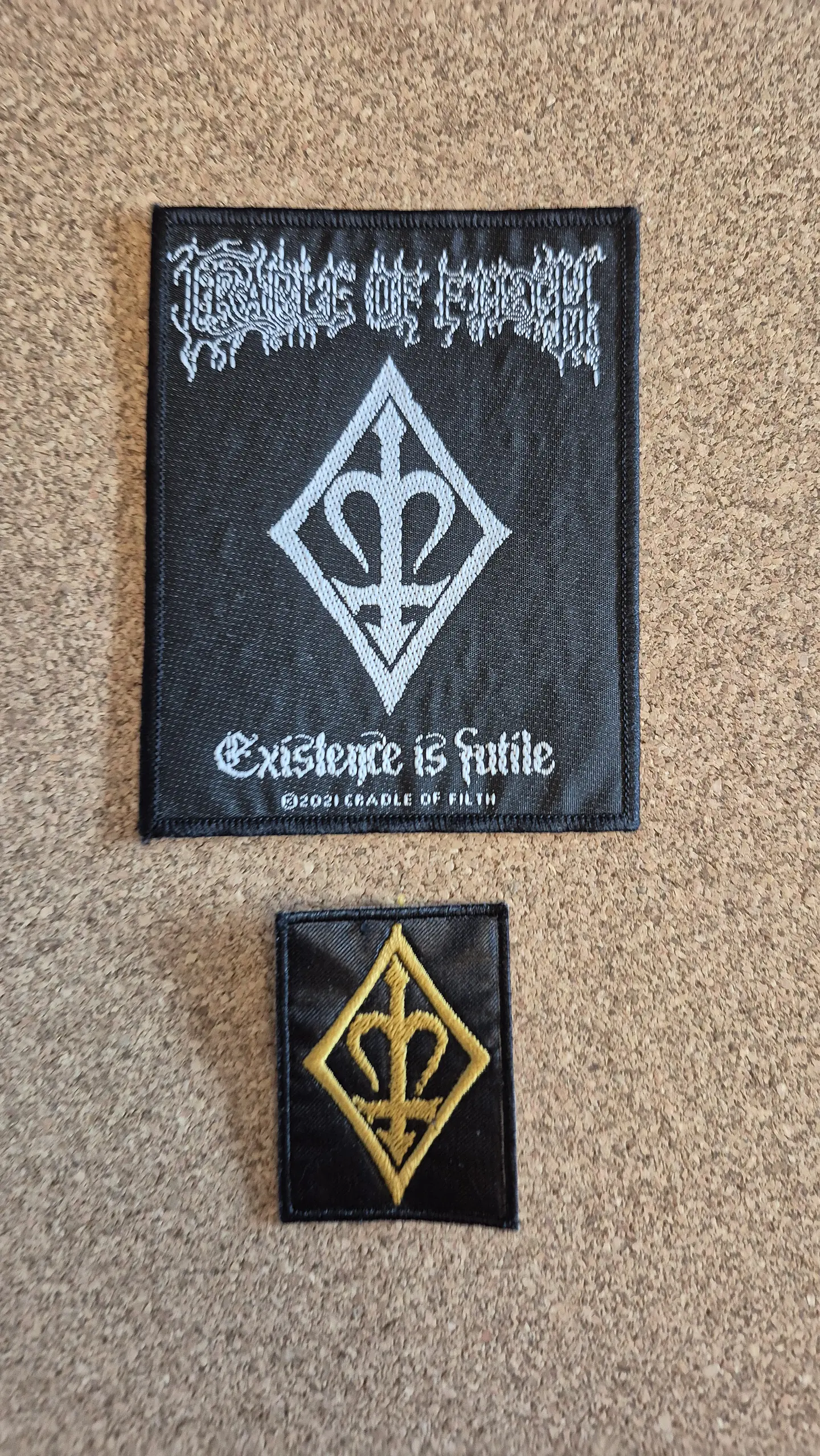 Cradle of Filth Duo Pack: Woven Logo/Symbol Patch + Compact Symbol Patch (Sew-On) 1