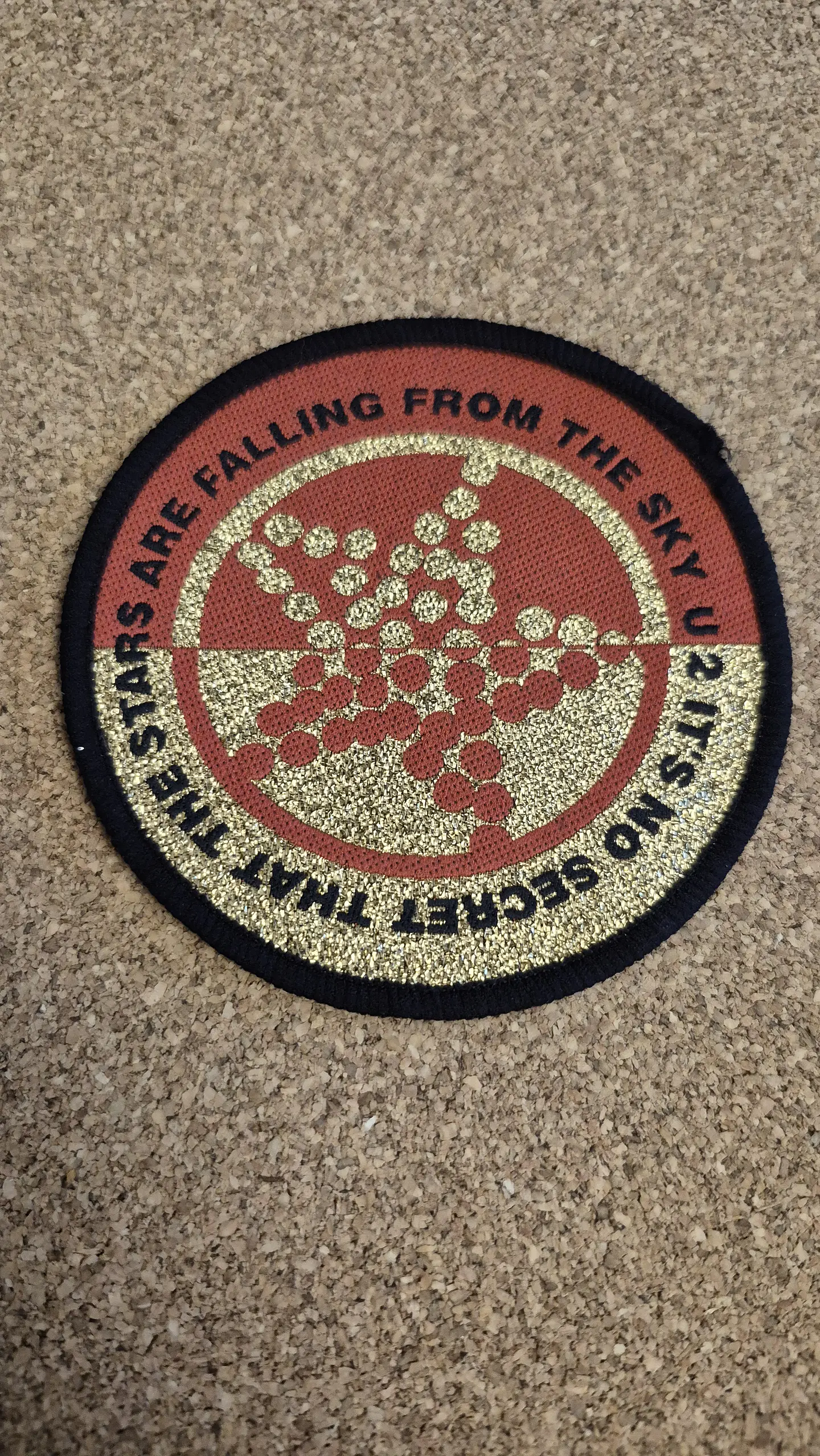 U2 Vintage Woven Patch - Zooropa Lyrics / Stars (1993) 1