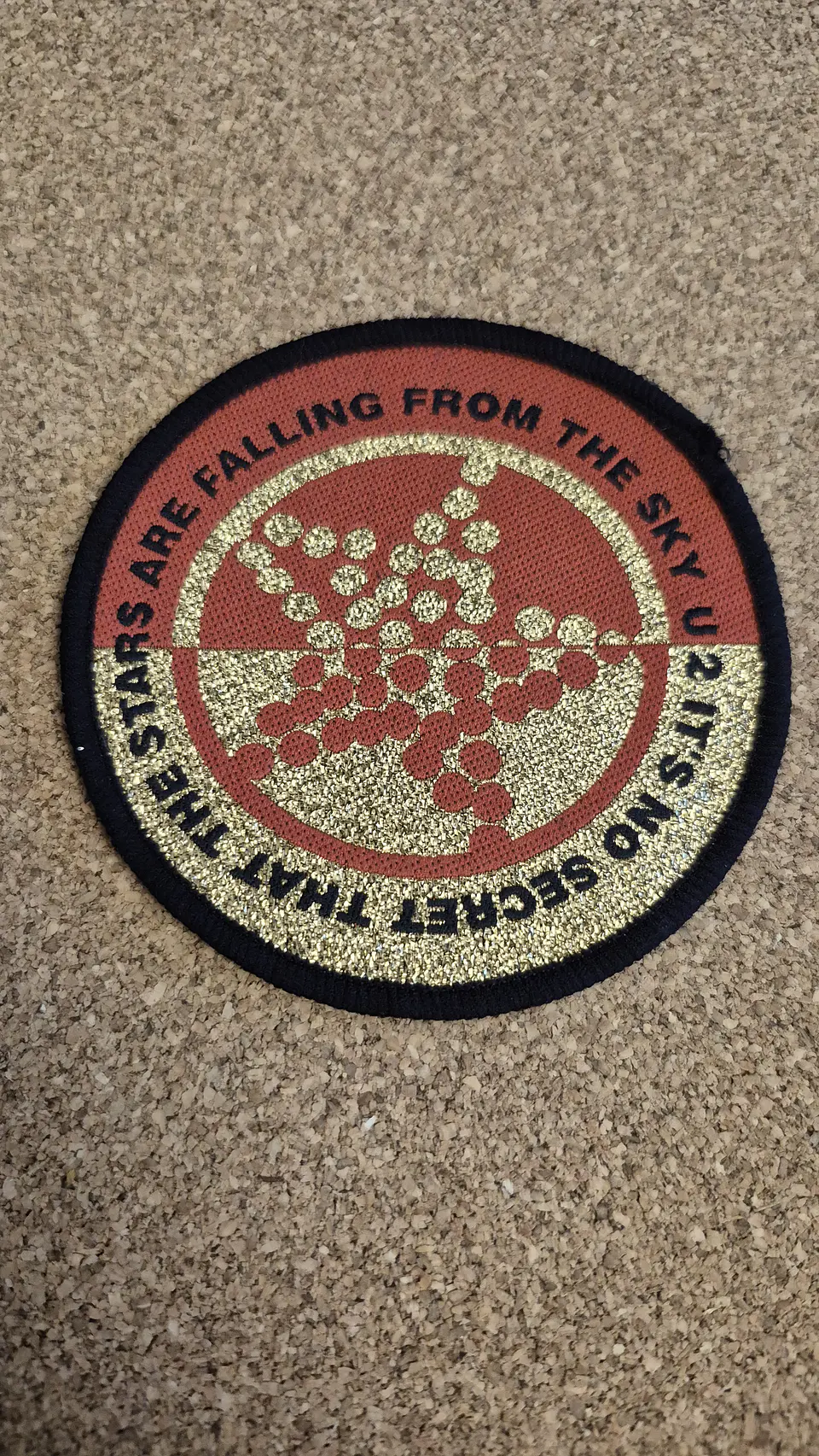 U2 Vintage Woven Patch - Zooropa Lyrics / Stars (1993) 1