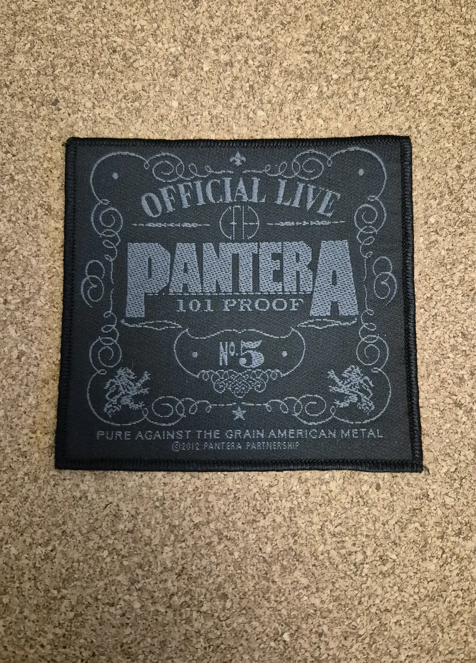 Pantera Patch - Official Live: 101 Proof - Woven (Sew-on)  1