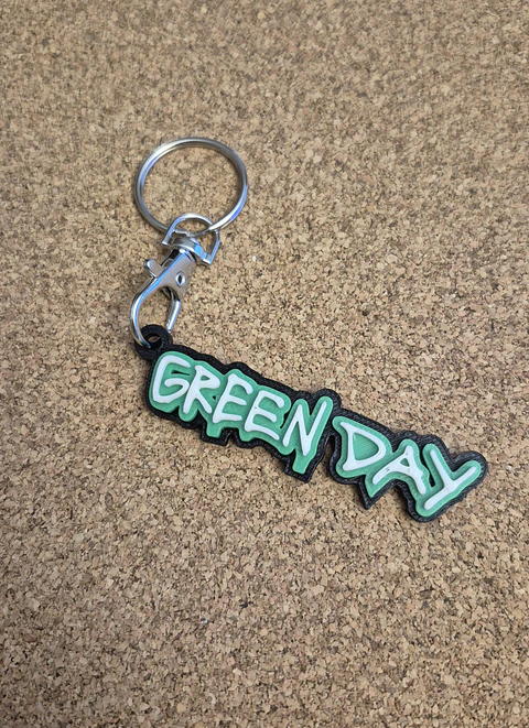Porta-Chaves Green Day - Logótipo em Relevo