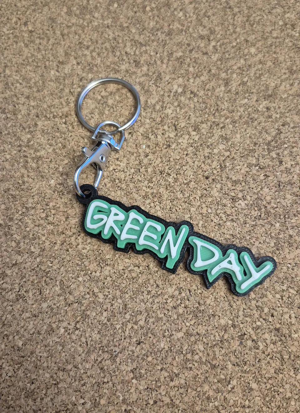 Porta-Chaves Green Day - Logótipo em Relevo 1