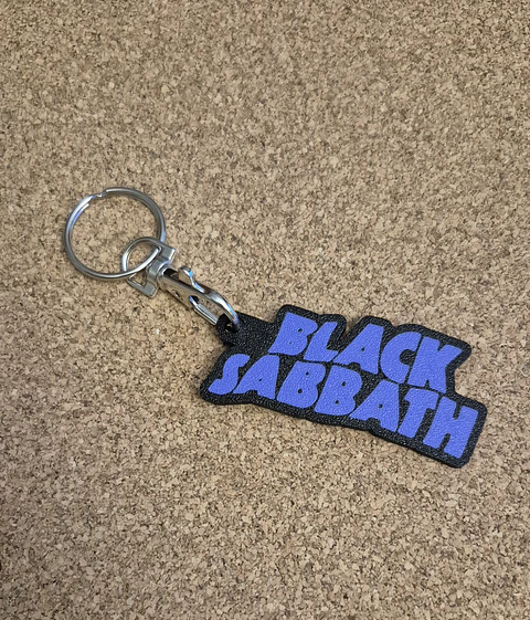 Porta-Chaves Black Sabbath – Logótipo em Relevo