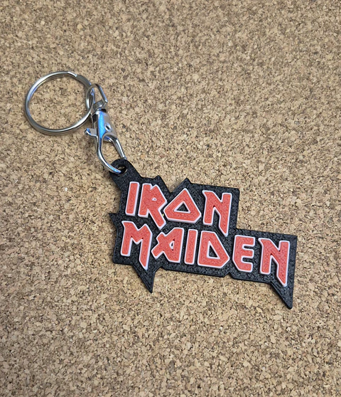 Porta-Chaves Iron Maiden – Logótipo em Relevo