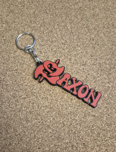 Porta-Chaves Saxon – Logótipo em Relevo