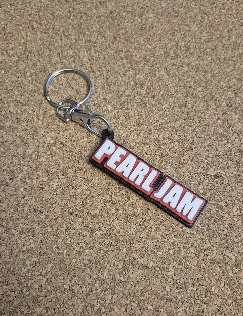 Porta-Chaves Pearl Jam – Logótipo em Relevo