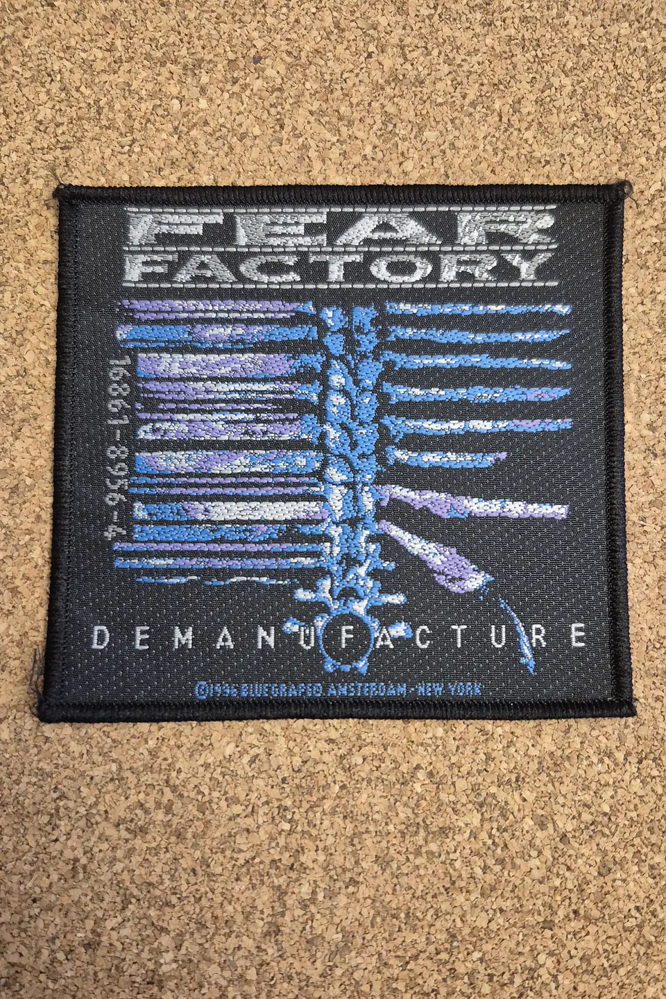Fear Factory Patch - Demanufacture Vintage (1996) 1