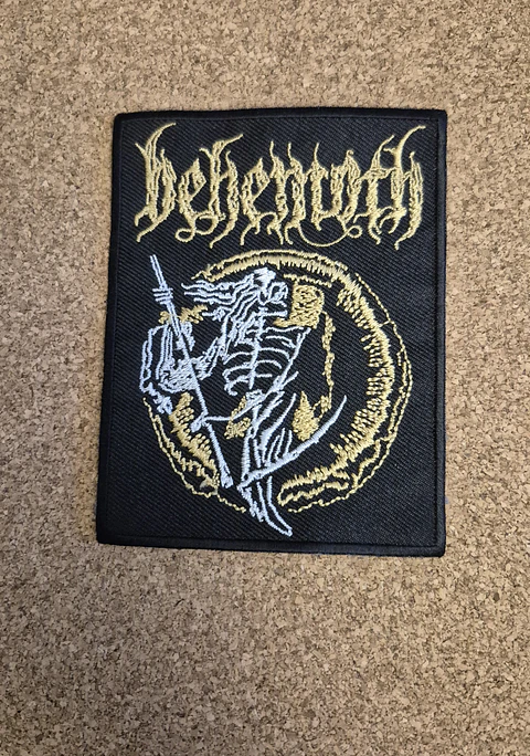 Behemoth Patch - Reaper & Logo (Embroidered Sew-on)