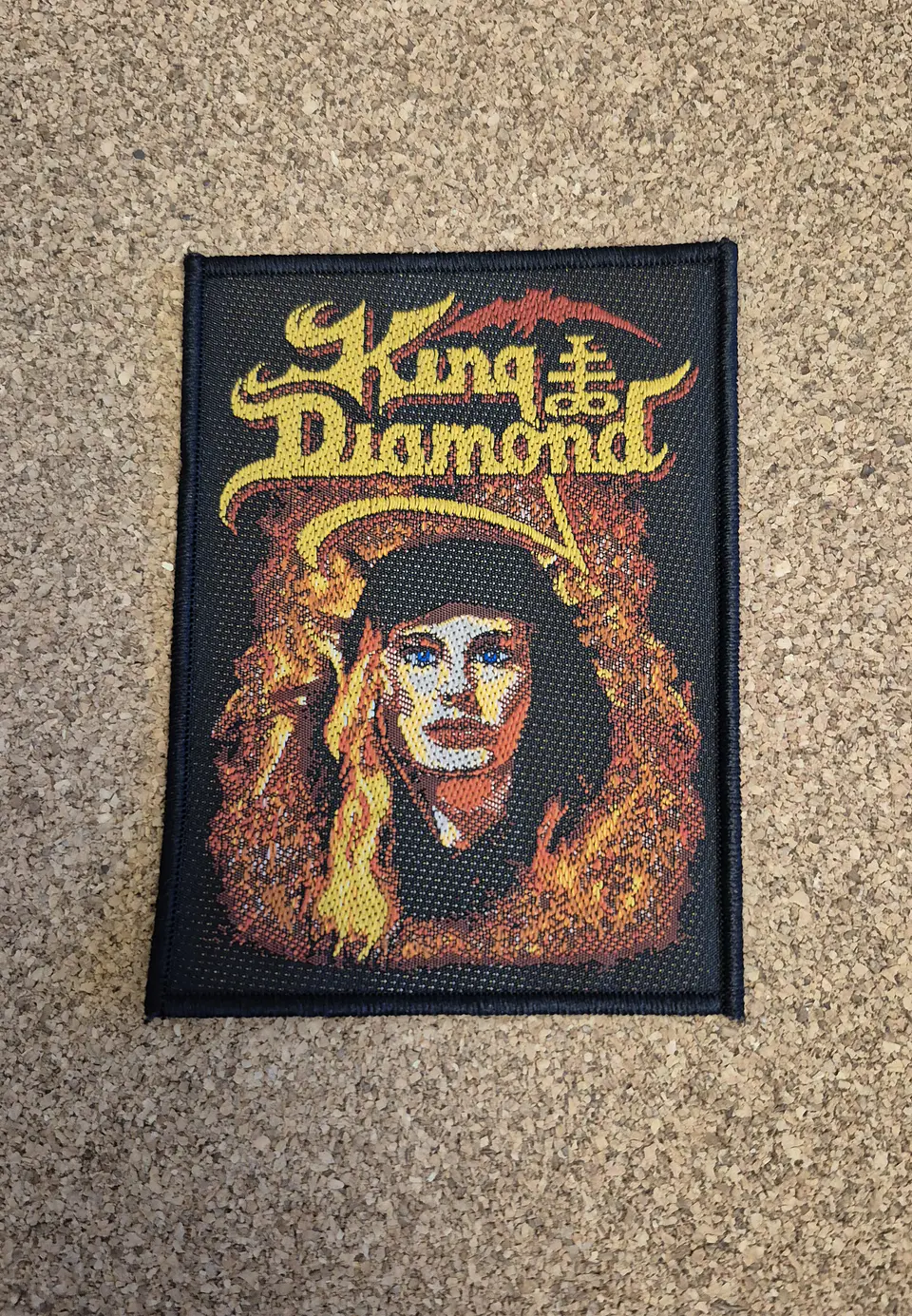 King Diamond Patch - Portrait & Fire (Woven) 1