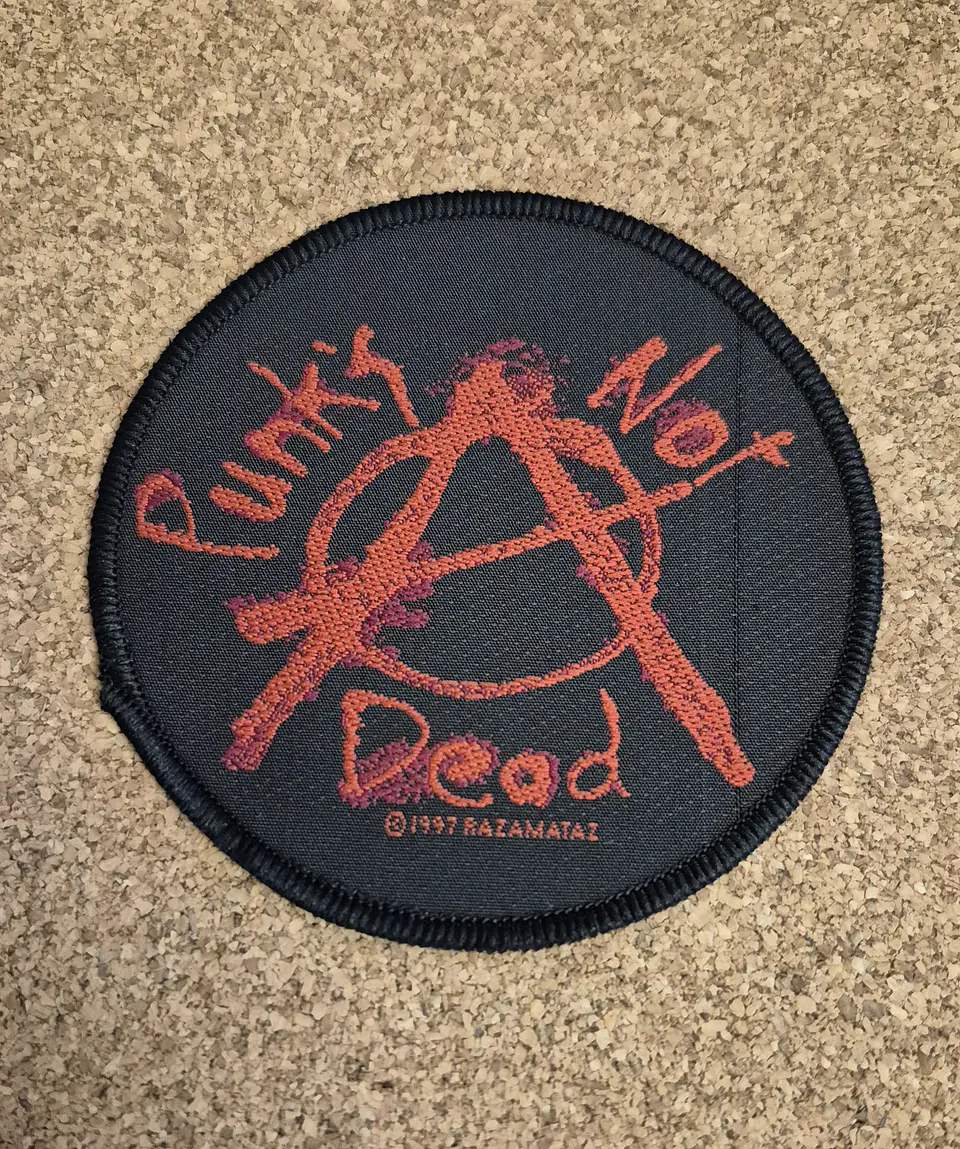 Punk's Not Dead Patch / Anarquia (Vintage 1997) - Preço Especial 1