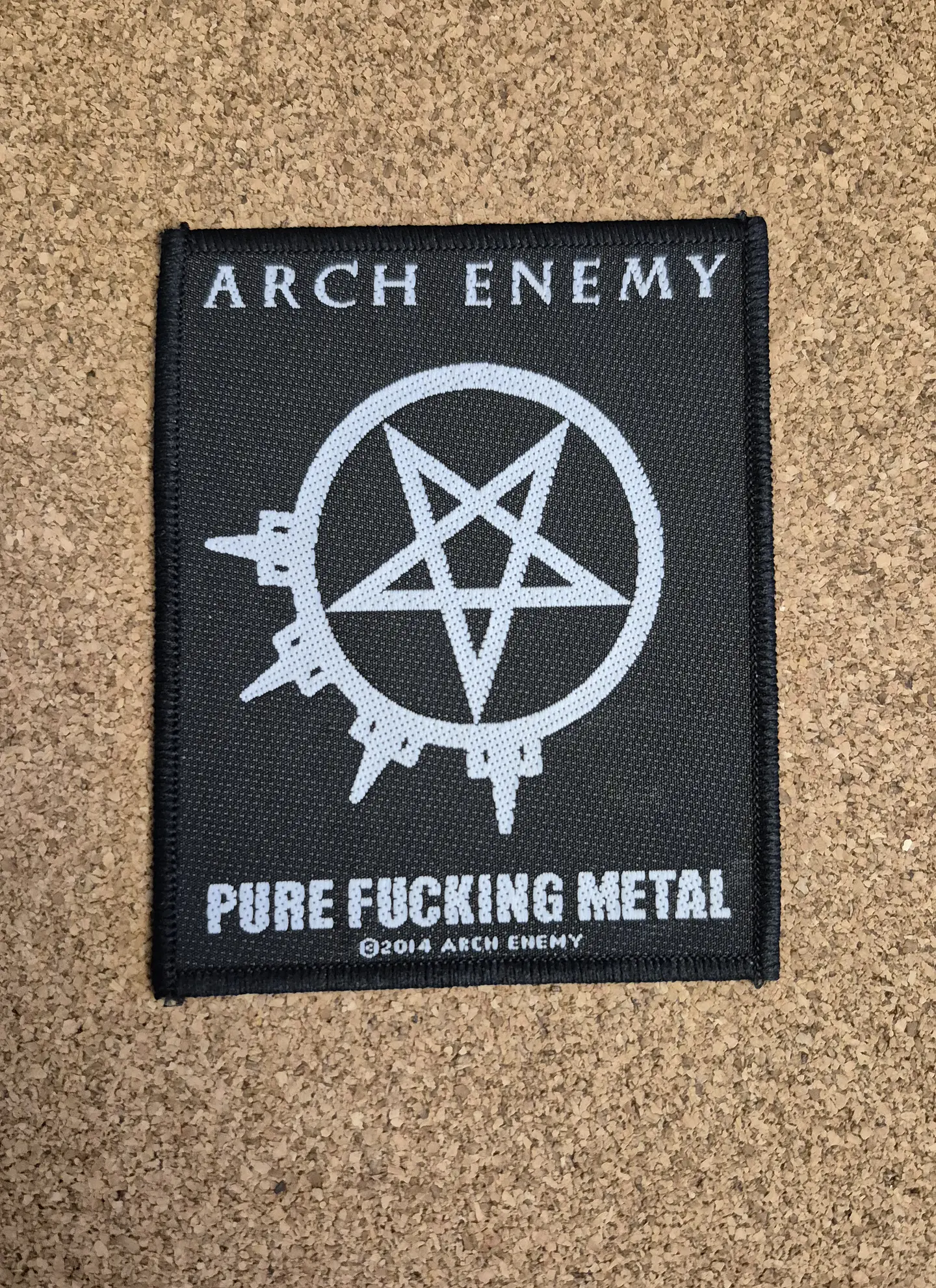 Arch Enemy Patch - Pure Fucking Metal (Woven Razamataz) 1