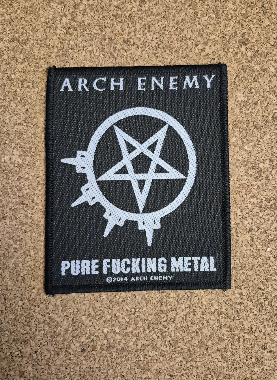 Arch Enemy Patch - Pure Fucking Metal (Woven Razamataz) 1