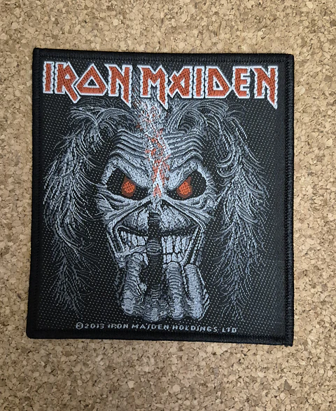 Iron Maiden Patch - Eddie Candle Finger (Woven Global 2013)