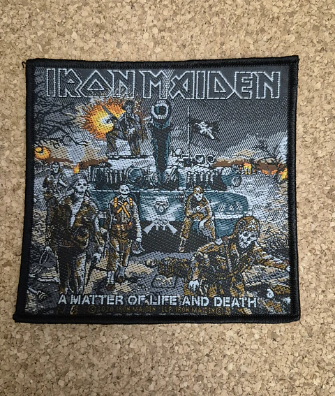 Iron Maiden Patch - A Matter of Life and Death Woven (Soldier Eddie - Sew-on)
