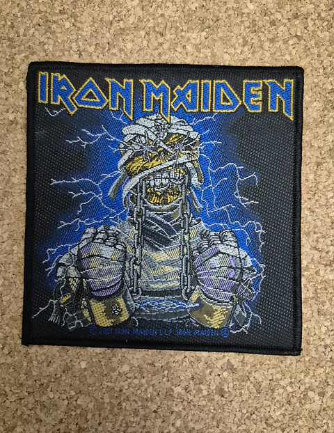 Iron Maiden Patch - Powerslave Chains Patch - Woven (Sew-on)