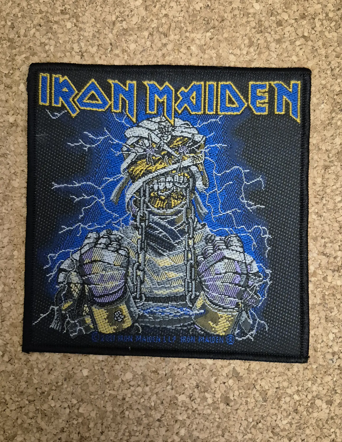 Iron Maiden Patch - Powerslave Chains Patch - Woven (Sew-on) 1