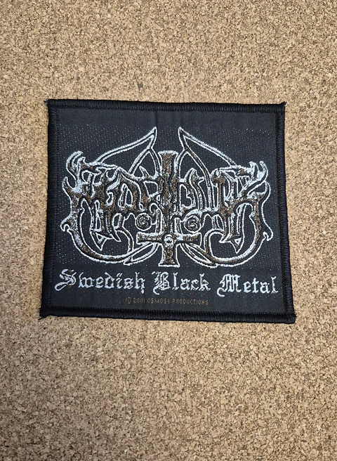 Marduk Swedish Black Metal 2001 Patch - Woven (Osmose Productions - Sew-on)