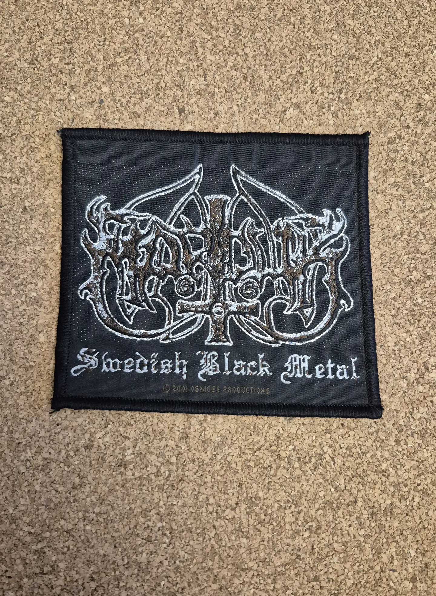 Marduk Swedish Black Metal 2001 Patch - Woven (Osmose Productions - Sew-on) 1