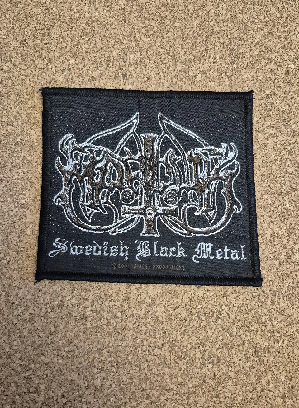 Marduk Swedish Black Metal 2001 Patch - Woven (Osmose Productions - Sew-on) 1