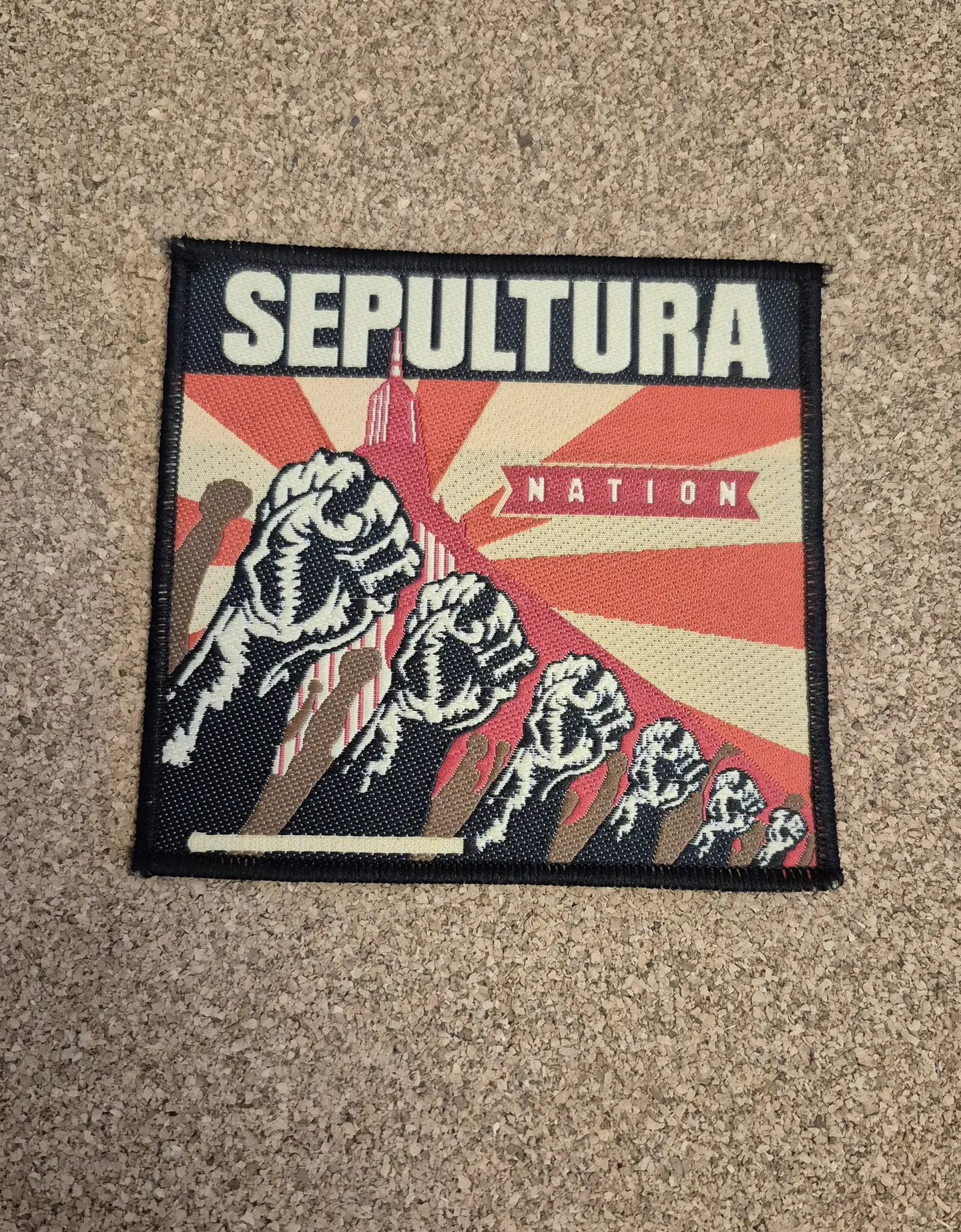 ​Sepultura Nation Fists Patch - Woven (Sew-on) 1