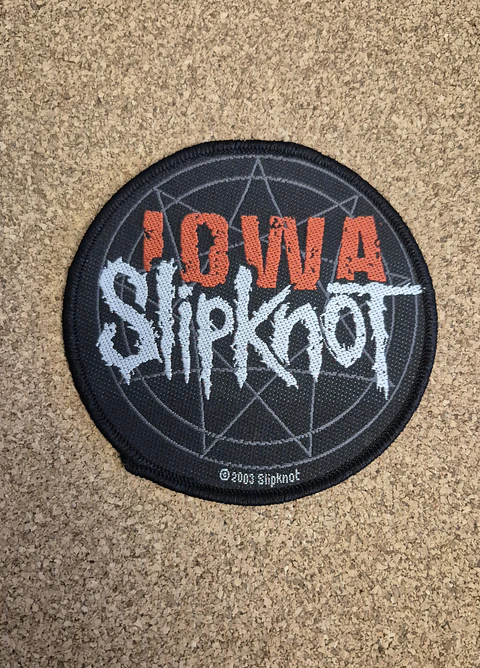 Slipknot Iowa Star 2003 Patch - Woven (Round / Sew-on)