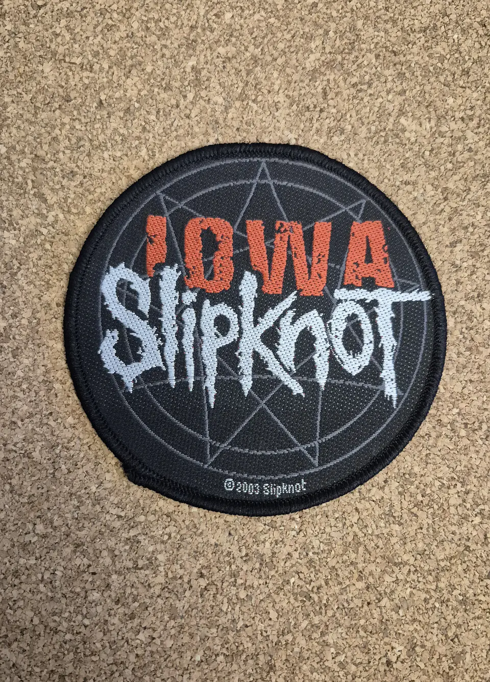 Slipknot Iowa Star 2003 Patch - Woven (Round / Sew-on) 1