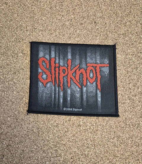 Slipknot Red Logo 2004 Patch - Woven (Rectangular / Sew-on)
