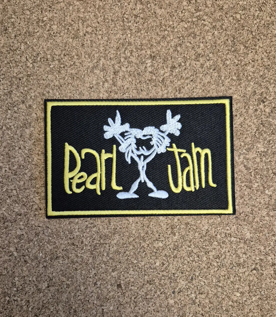 Pearl Jam - Logo & Stickman Patch - Embroidered (Iron-on) 1