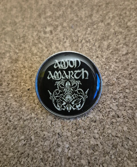 Amon Amarth - Logo & Viking Motif - Pin (Single Clutch)