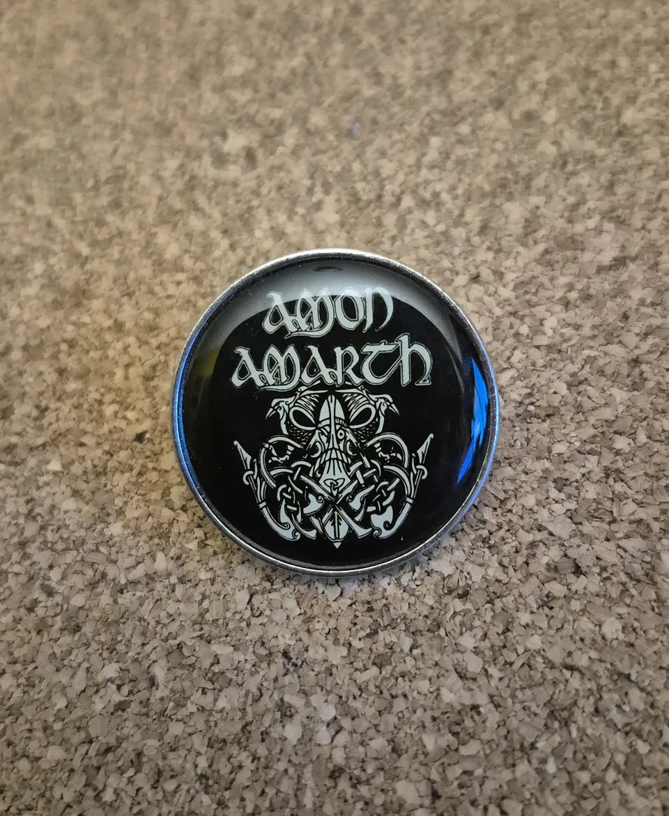 Amon Amarth - Logo & Viking Motif - Pin (Single Clutch) 1