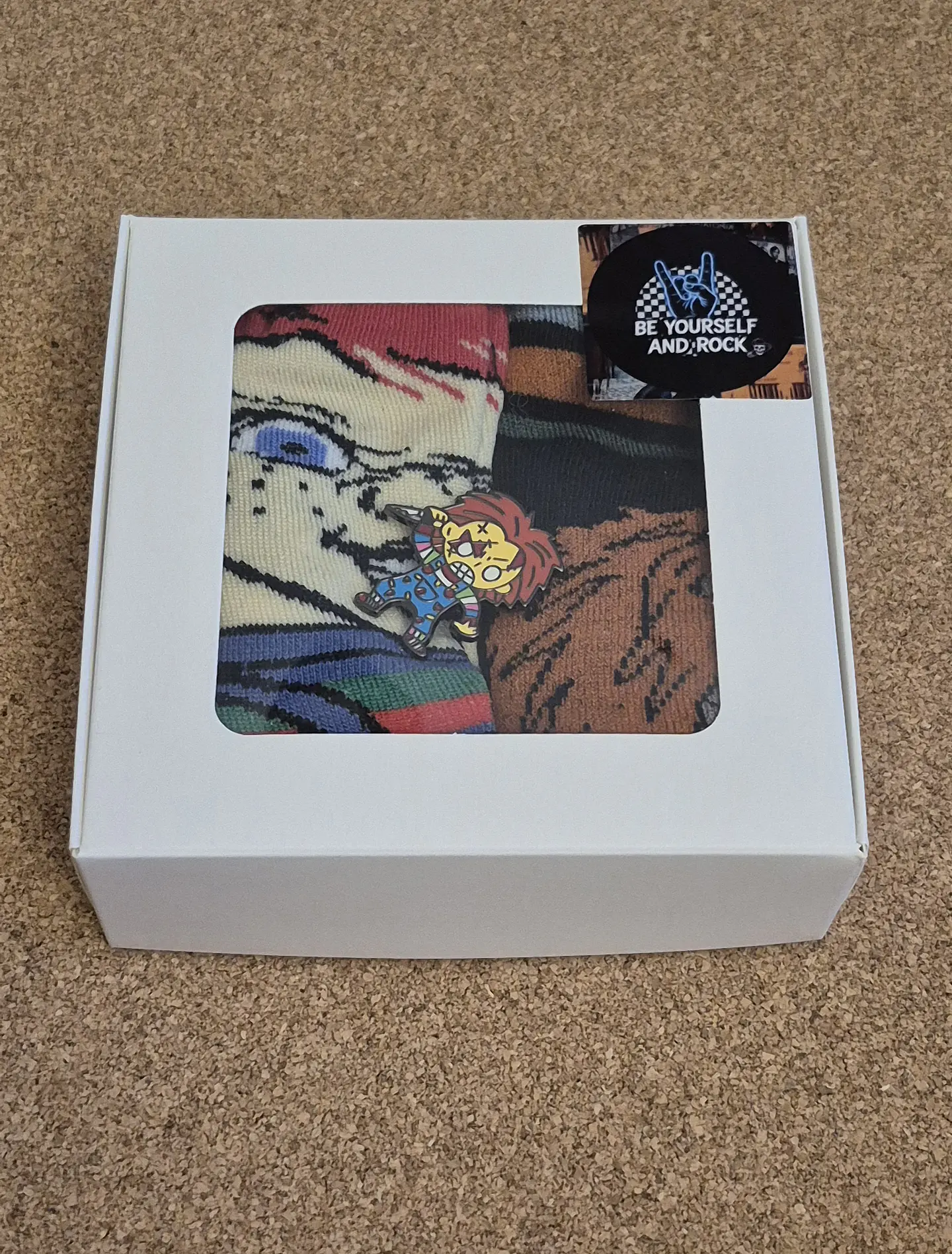 Chucky Horror Socks & Pin Set - Special Price 1