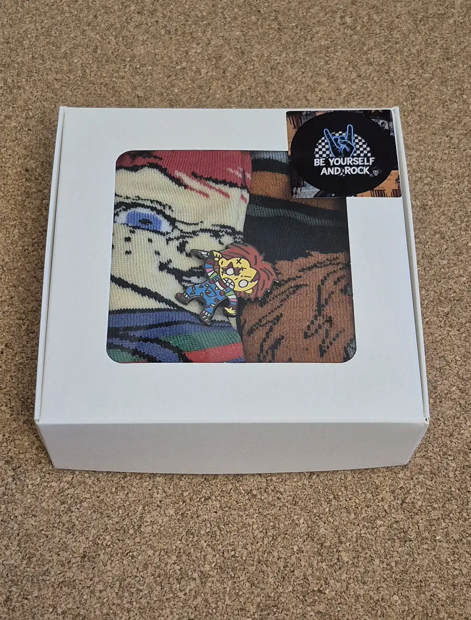 Chucky Horror Socks & Pin Set - Special Price 1