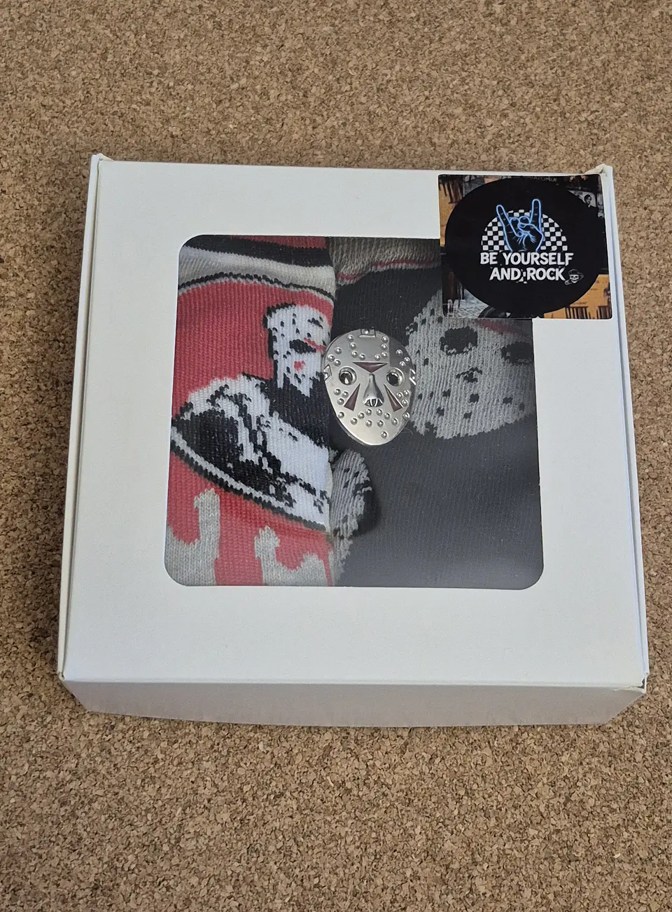 Jason Horror Socks & Pin Set - Special Price 1