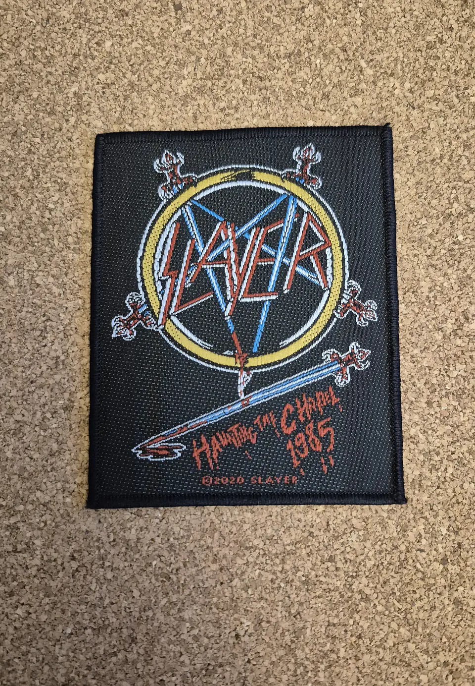 Slayer - Haunting The Chapel 1985 - Woven Patch (Sew-On) 1
