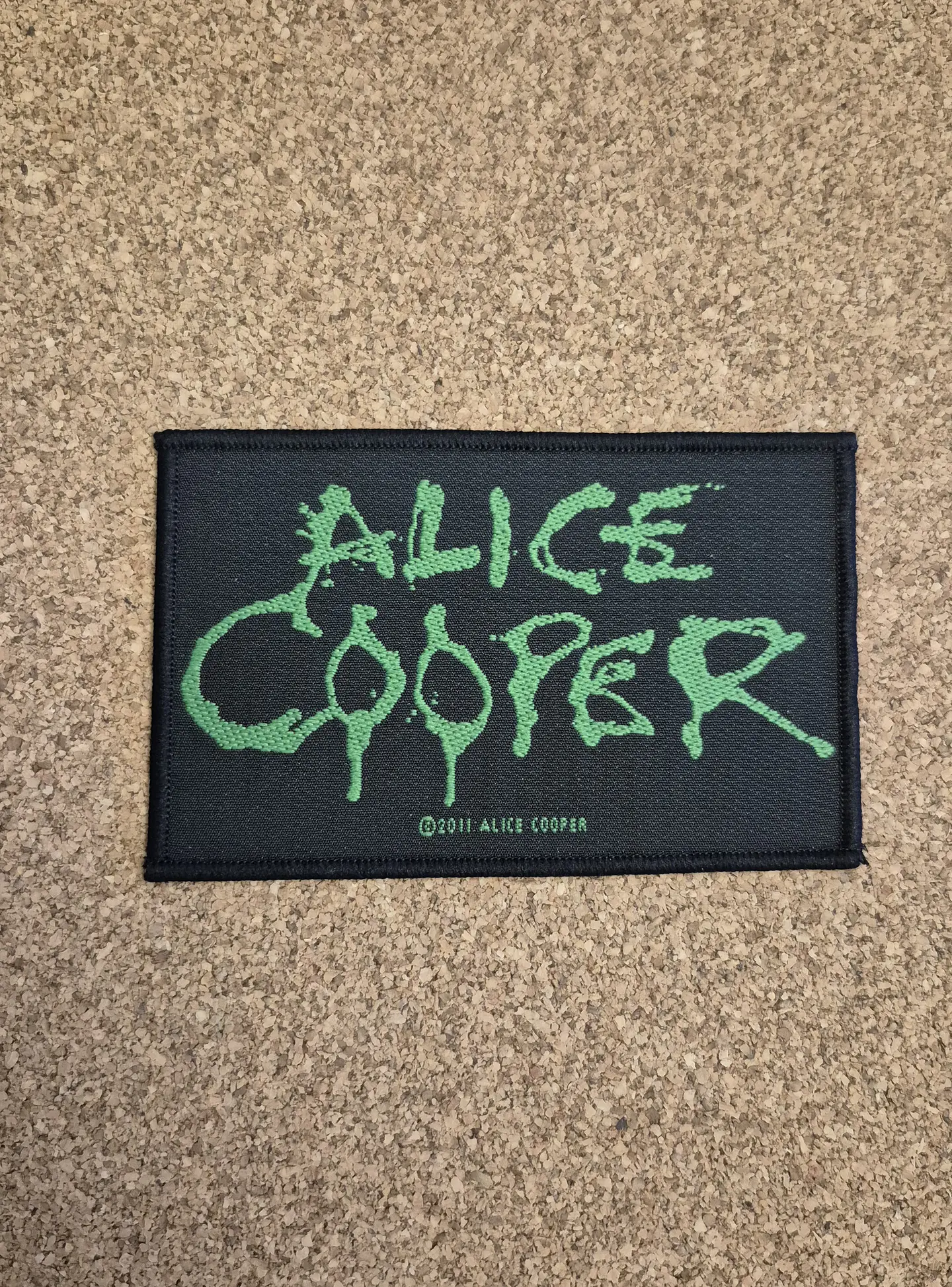 Alice Cooper - Green Logo - Woven Patch (Sew-On) 1
