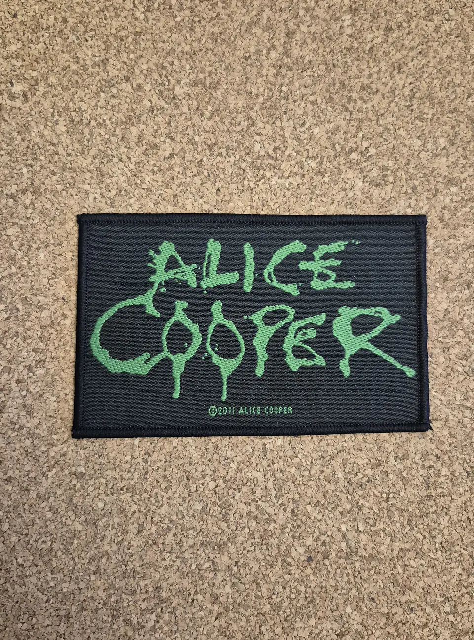 Alice Cooper - Green Logo - Woven Patch (Sew-On) 1