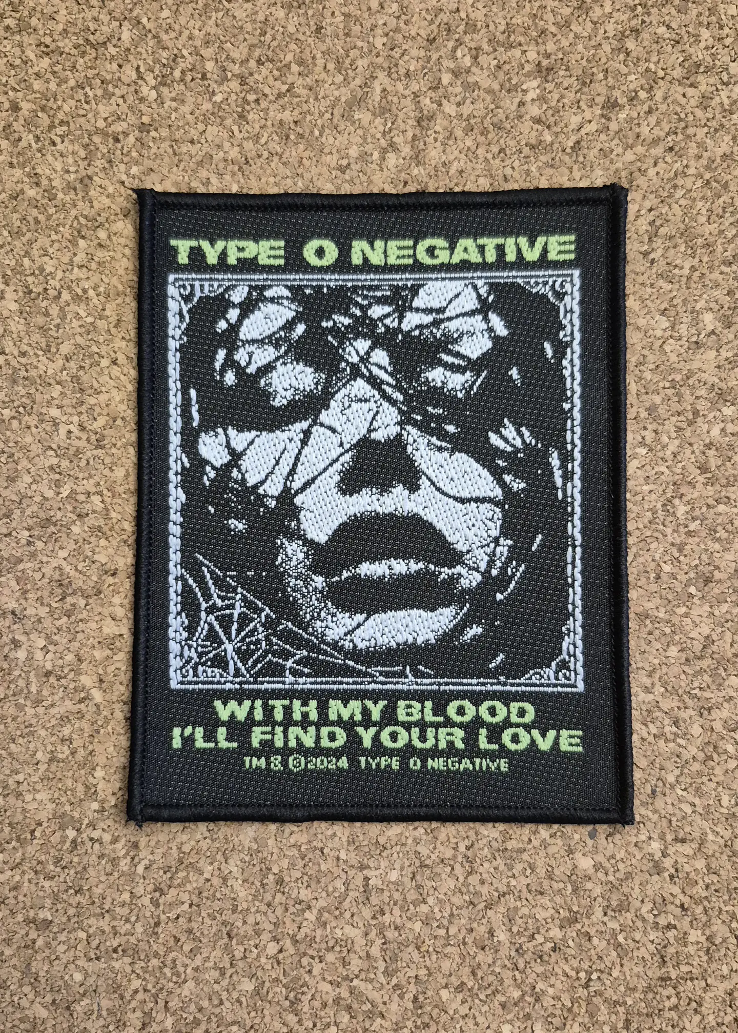 Type O Negative - With My Blood - Woven Patch (Sew-On) 1