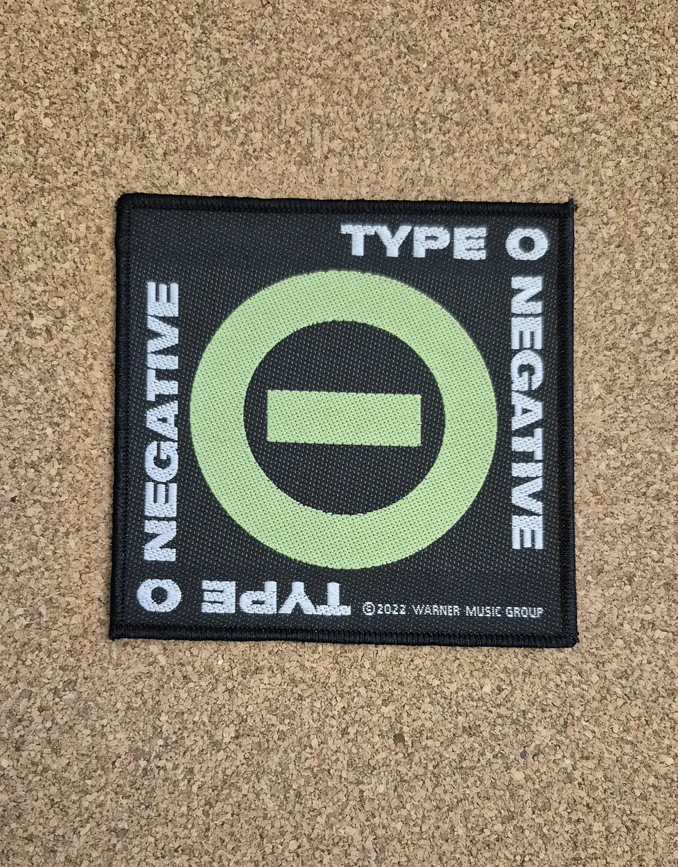 Type O Negative - Green Circle Logo - Woven Patch (Sew-On) 1