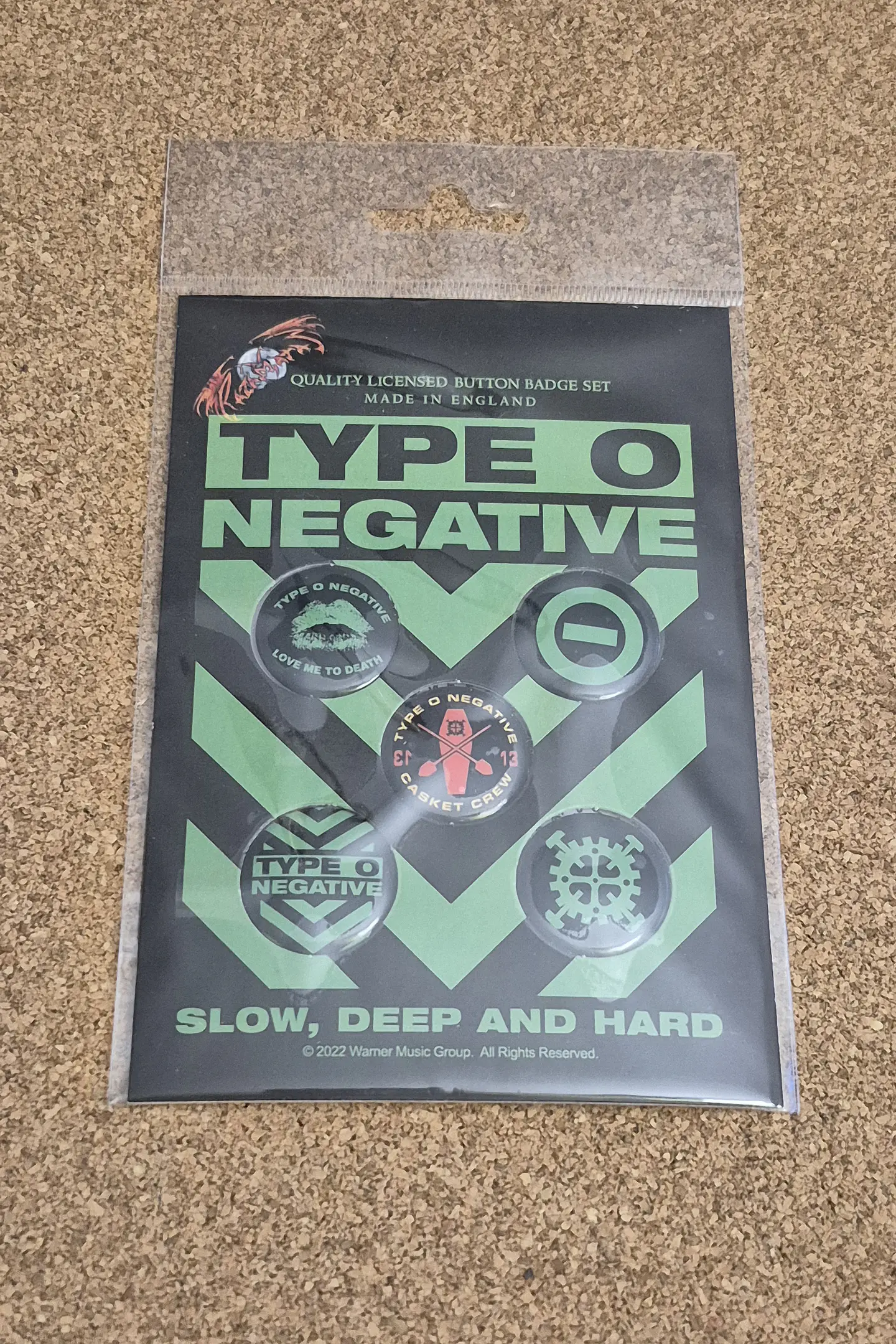 Type O Negative - Badge Set Oficial (Pack de 5 Pins)  1