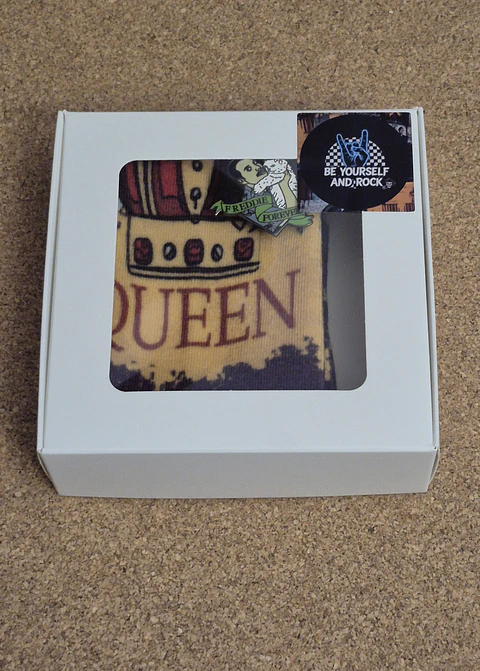Queen Freddie Mercury Socks & Pin Set - Special Price