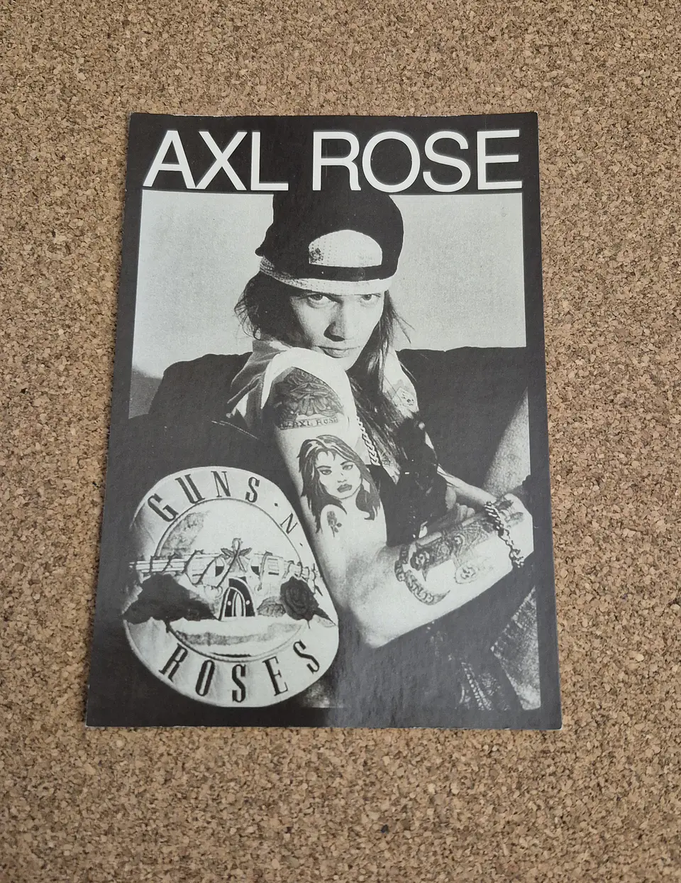 Vintage Postcard - Axl Rose (Guns N' Roses) 1