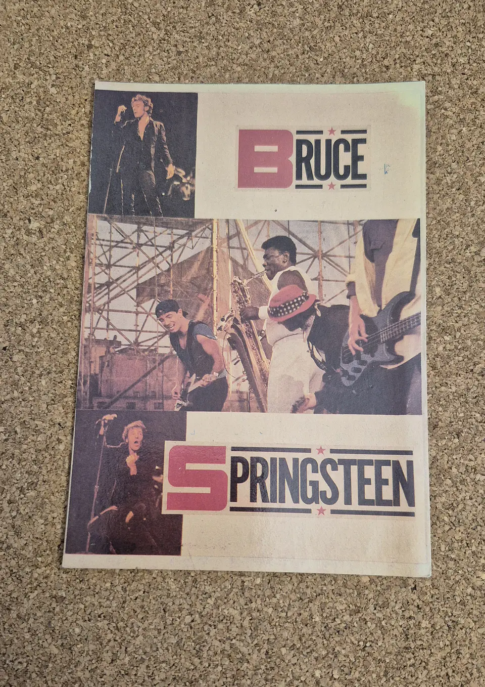 Vintage Postcard - Bruce Springsteen 1
