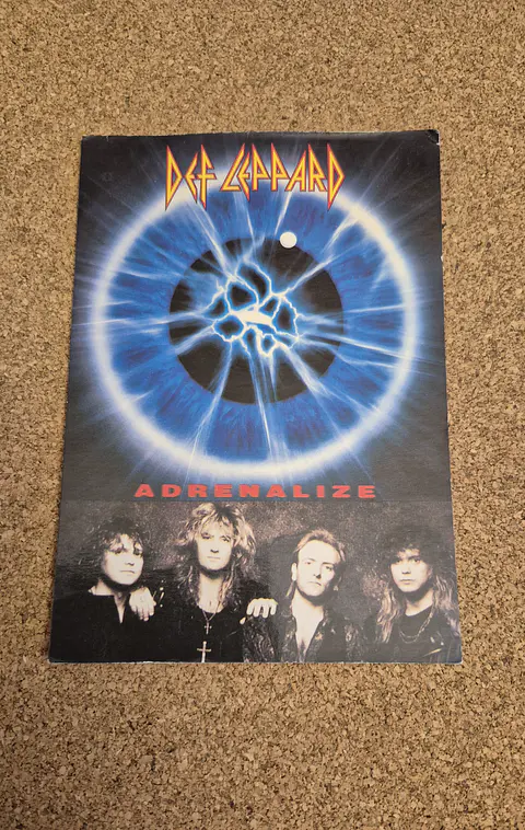Vintage Postcard - Def Leppard Adrenalize