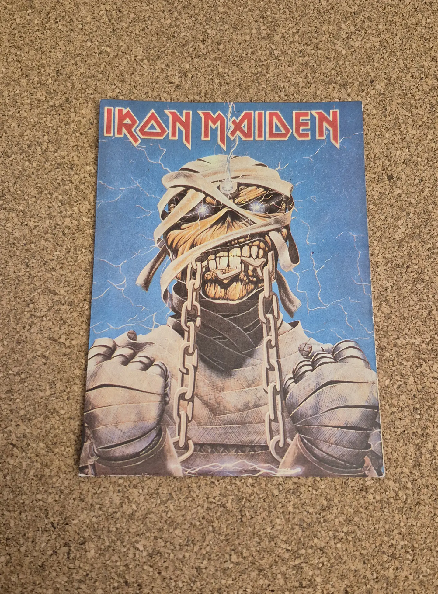 Vintage Postcard - Iron Maiden Eddie Mummy Powerslave 1
