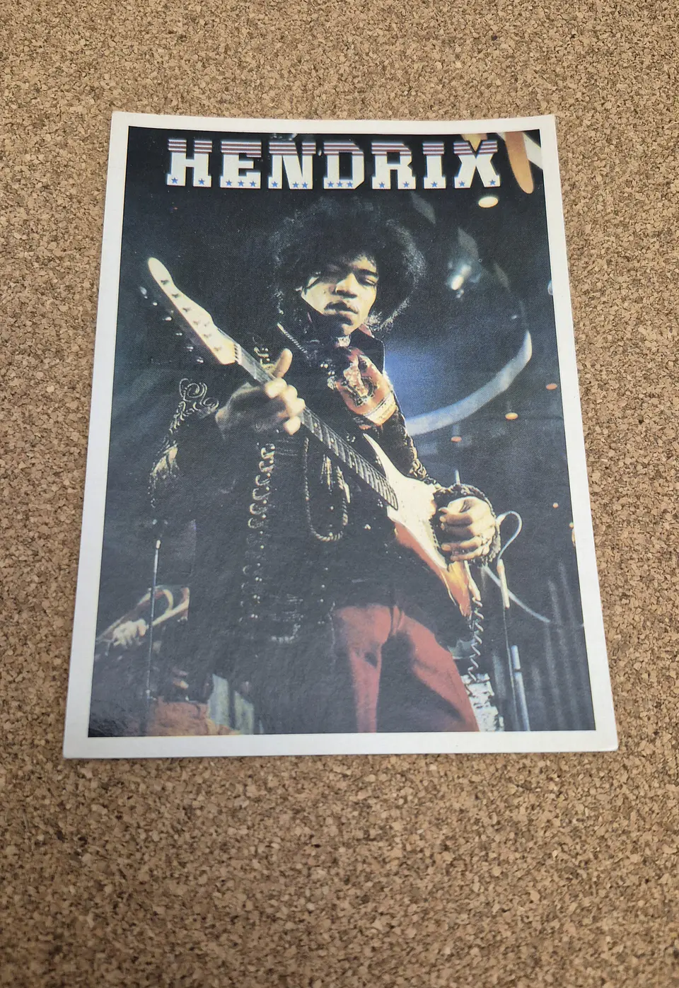 Vintage Postcard - Jimi Hendrix Stars and Stripes 1
