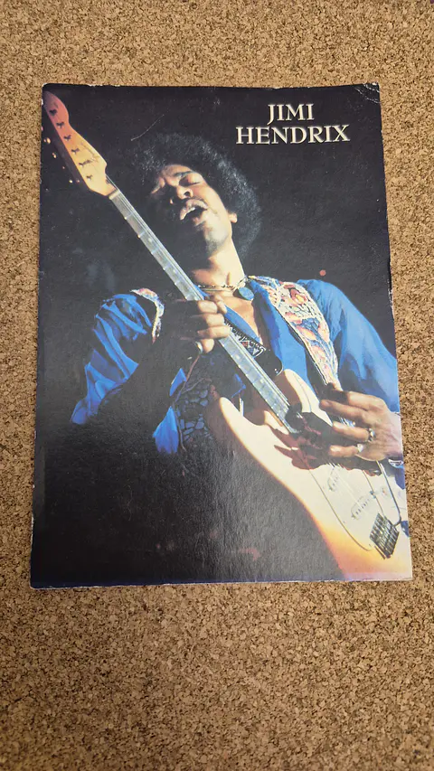 Vintage Postcard - Jimi Hendrix Live Performance