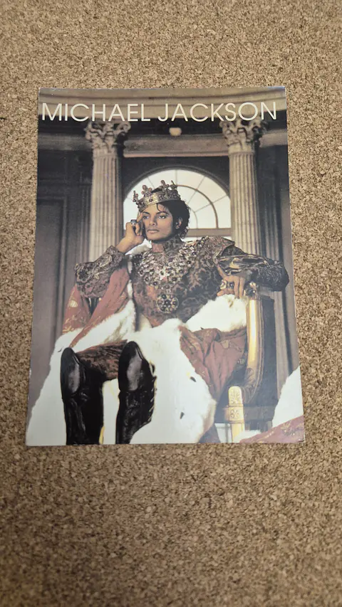 Vintage Postcard - Michael Jackson The King Crown Throne