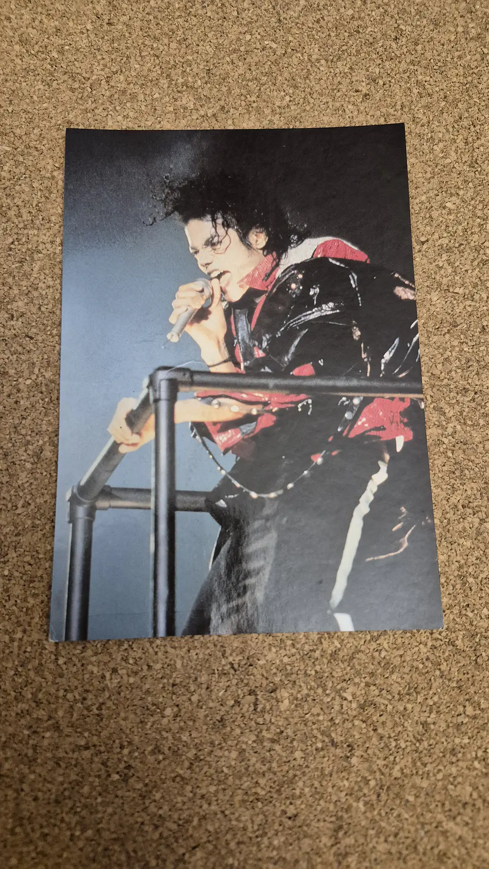 Vintage Postcard - Michael Jackson Live Concert Performance 1