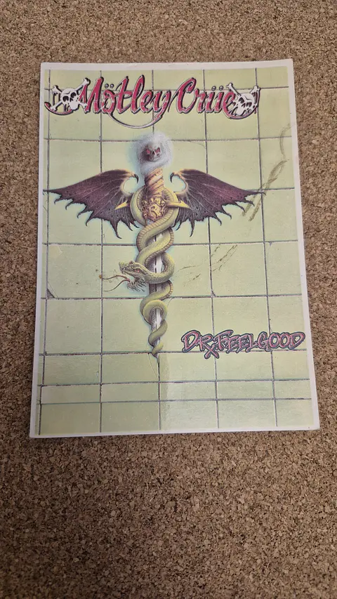 Vintage Postcard - Mötley Crüe Dr. Feelgood Album Cover